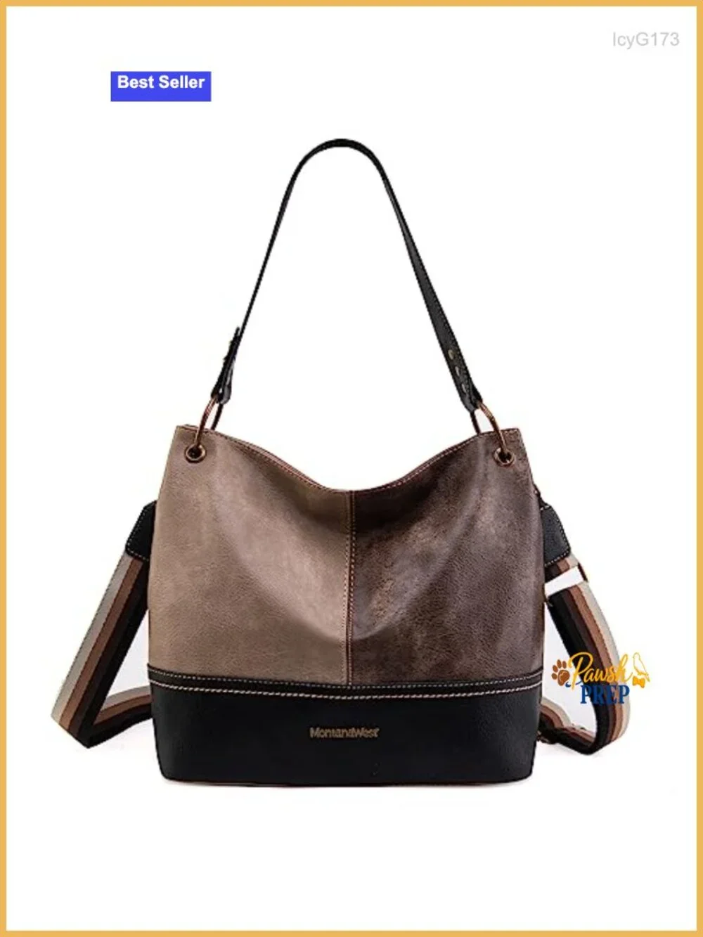 Vegan Leather Hobo Bag Slouchy Shoulder Tote Handbag